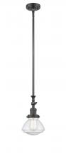  206-OB-G324 - Olean - 1 Light - 7 inch - Oil Rubbed Bronze - Stem Hung - Mini Pendant