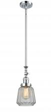  206-PC-G142 - Chatham - 1 Light - 7 inch - Polished Chrome - Stem Hung - Mini Pendant