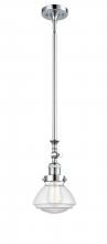  206-PC-G322 - Olean - 1 Light - 7 inch - Polished Chrome - Stem Hung - Mini Pendant