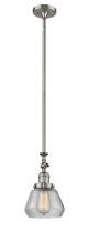  206-SN-G172 - Fulton - 1 Light - 7 inch - Brushed Satin Nickel - Stem Hung - Mini Pendant