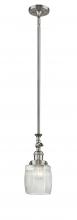  206-SN-G302 - Colton - 1 Light - 6 inch - Brushed Satin Nickel - Stem Hung - Mini Pendant