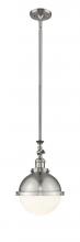  206-SN-HFS-81-SN - Hampden - 1 Light - 9 inch - Brushed Satin Nickel - Stem Hung - Mini Pendant