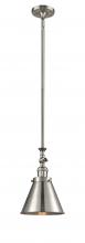  206-SN-M13-SN - Appalachian - 1 Light - 8 inch - Brushed Satin Nickel - Stem Hung - Mini Pendant