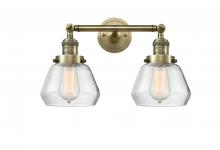  208-AB-G172 - Fulton - 2 Light - 17 inch - Antique Brass - Bath Vanity Light