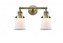  208-AB-G181S - Canton - 2 Light - 17 inch - Antique Brass - Bath Vanity Light