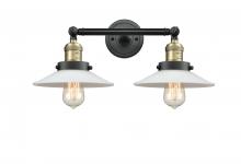  208-BAB-G1 - Halophane - 2 Light - 18 inch - Black Antique Brass - Bath Vanity Light