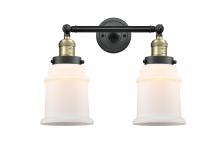  208-BAB-G181 - Canton - 2 Light - 17 inch - Black Antique Brass - Bath Vanity Light