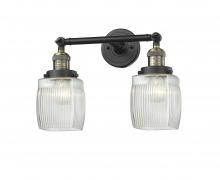  208-BAB-G302 - Colton - 2 Light - 16 inch - Black Antique Brass - Bath Vanity Light