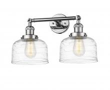  208-PC-G713-LED - Bell - 2 Light - 19 inch - Polished Chrome - Bath Vanity Light