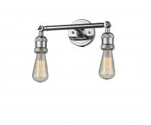  208-PC - Bare Bulb - 2 Light - 11 inch - Polished Chrome - Bath Vanity Light