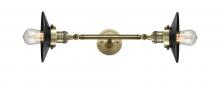  208L-AB-M6 - Railroad - 2 Light - 8 inch - Antique Brass - Bath Vanity Light