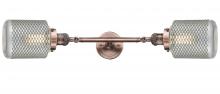  208L-AC-G262 - Stanton - 2 Light - 6 inch - Antique Copper - Bath Vanity Light