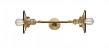  208L-BB-M4 - Railroad - 2 Light - 8 inch - Brushed Brass - Bath Vanity Light