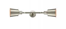  208L-SN-M9-SN - Addison - 2 Light - 5 inch - Brushed Satin Nickel - Bath Vanity Light