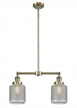  209-AB-G262 - Stanton - 2 Light - 23 inch - Antique Brass - Stem Hung - Island Light