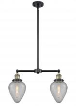  209-BAB-G165 - Geneseo - 2 Light - 21 inch - Black Antique Brass - Stem Hung - Island Light