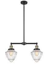  209-BAB-G664-7 - Bullet - 2 Light - 24 inch - Black Antique Brass - Stem Hung - Island Light