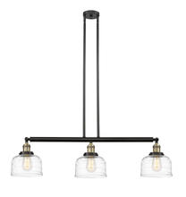  213-BAB-G713-LED - Bell - 3 Light - 41 inch - Black Antique Brass - Stem Hung - Island Light