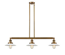  213-BB-G1 - Halophane - 3 Light - 41 inch - Brushed Brass - Stem Hung - Island Light