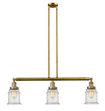  213-BB-G184 - Canton - 3 Light - 39 inch - Brushed Brass - Stem Hung - Island Light