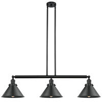  213-BK-M10-BK - Briarcliff - 3 Light - 43 inch - Matte Black - Stem Hung - Island Light