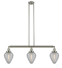  213-SN-G165 - Geneseo - 3 Light - 38 inch - Brushed Satin Nickel - Stem Hung - Island Light