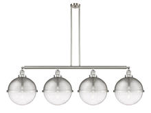  214-SN-HFS-124-SN - Hampden - 4 Light - 58 inch - Brushed Satin Nickel - Stem Hung - Island Light