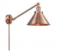  237-AC-M10-AC - Briarcliff - 1 Light - 10 inch - Antique Copper - Swing Arm