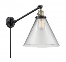  237-BAB-G42-L - Cone - 1 Light - 12 inch - Black Antique Brass - Swing Arm