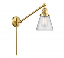  237-SG-G64 - Cone - 1 Light - 8 inch - Satin Gold - Swing Arm