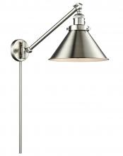  237-SN-M10-SN - Briarcliff - 1 Light - 10 inch - Brushed Satin Nickel - Swing Arm