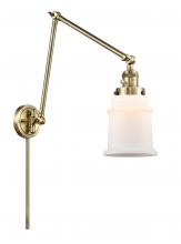  238-AB-G181 - Canton - 1 Light - 6 inch - Antique Brass - Swing Arm