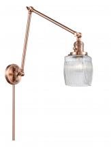  238-AC-G302 - Colton - 1 Light - 8 inch - Antique Copper - Swing Arm