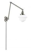  238-SN-G531 - Oxford - 1 Light - 8 inch - Brushed Satin Nickel - Swing Arm