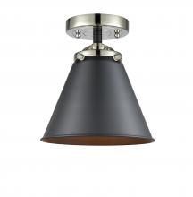  284-1C-BPN-M13-BK - Appalachian - 1 Light - 8 inch - Black Polished Nickel - Semi-Flush Mount