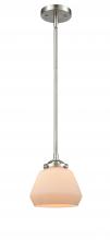  284-1S-SN-G171 - Fulton - 1 Light - 7 inch - Brushed Satin Nickel - Cord hung - Mini Pendant