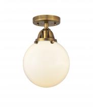  288-1C-BB-G201-8 - Beacon - 1 Light - 8 inch - Brushed Brass - Semi-Flush Mount