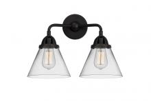  288-2W-BK-G42 - Cone - 2 Light - 16 inch - Matte Black - Bath Vanity Light