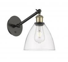  317-1W-BAB-GBD-752 - Bristol - 1 Light - 8 inch - Black Antique Brass - Sconce