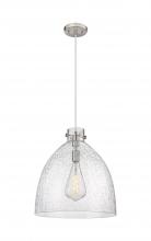  410-1PL-SN-G412-18SDY - Newton Bell - 1 Light - 18 inch - Satin Nickel - Cord hung - Pendant