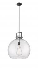  411-1SL-BK-G410-18SDY - Newton Sphere - 1 Light - 18 inch - Matte Black - Pendant