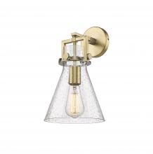  411-1W-BB-G411-8SDY - Newton Cone - 1 Light - 8 inch - Brushed Brass - Sconce