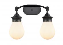  414-2W-BK-6W - Genesis - 2 Light - 18 inch - Matte Black - Bath Vanity Light