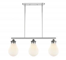  414-3I-PC-G4141-8 - Genesis - 3 Light - 39 inch - Polished Chrome - Cord hung - Island Light