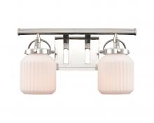  416-2W-PN-G416-6WH - Latreille - 2 Light - 16 inch - Polished Nickel - Bath Vanity Light