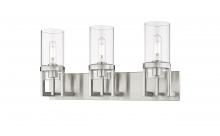  426-3W-SN-G426-8CL - Utopia - 3 Light - 5 inch - Satin Nickel - Bath Vanity Light