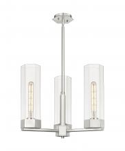  427-3CR-SN-G427-14CL - Claverack - 3 Light - 22 inch - Satin Nickel - Pendant