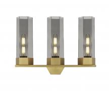  427-3W-BB-G427-14SM - Claverack - 3 Light - 22 inch - Brushed Brass - Bath Vanity Light