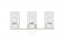  427-3W-PN-G427-9CL - Claverack - 3 Light - 22 inch - Polished Nickel - Bath Vanity Light