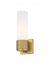  428-1W-BB-G428-12WH - Bolivar - 1 Light - 5 inch - Brushed Brass - Sconce